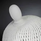 Elegante jarrón de cerámica para interiores hecho a mano en Italia - Napoleone Viadurini