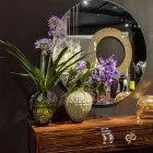 Elegante jarrón de vidrio para interior Made in Italy - Clarabella Viadurini