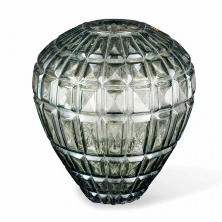 Elegante jarrón de vidrio para interior Made in Italy - Clarabella Viadurini