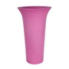 Jardinera redonda de polietileno Made in Italy - Tremont Viadurini