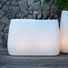 Macetero en plástico luminoso, diseño en 3 tamaños - Pandora by Myyour Viadurini