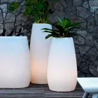 Macetero en plástico luminoso, diseño en 3 tamaños - Pandora by Myyour Viadurini