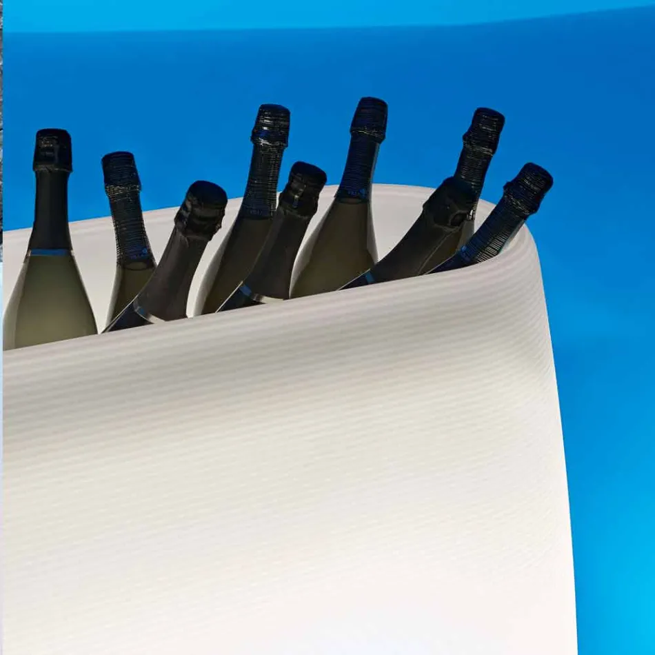 Macetero en plástico luminoso, diseño en 3 tamaños - Pandora by Myyour Viadurini