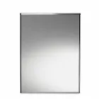 Jarrón y estructura de espejo geométrico independiente en madera y acero - Ghenna Viadurini