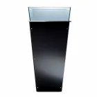 Jarrón independiente en vidrio y paneles intercambiables 3 dimensiones - Ghenna Viadurini