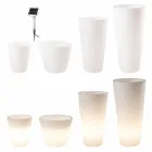 Maceta iluminada por LED multicolor o solar para jardín o salón - Vasostar Viadurini