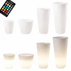 Maceta iluminada por LED multicolor o solar para jardín o salón - Vasostar Viadurini