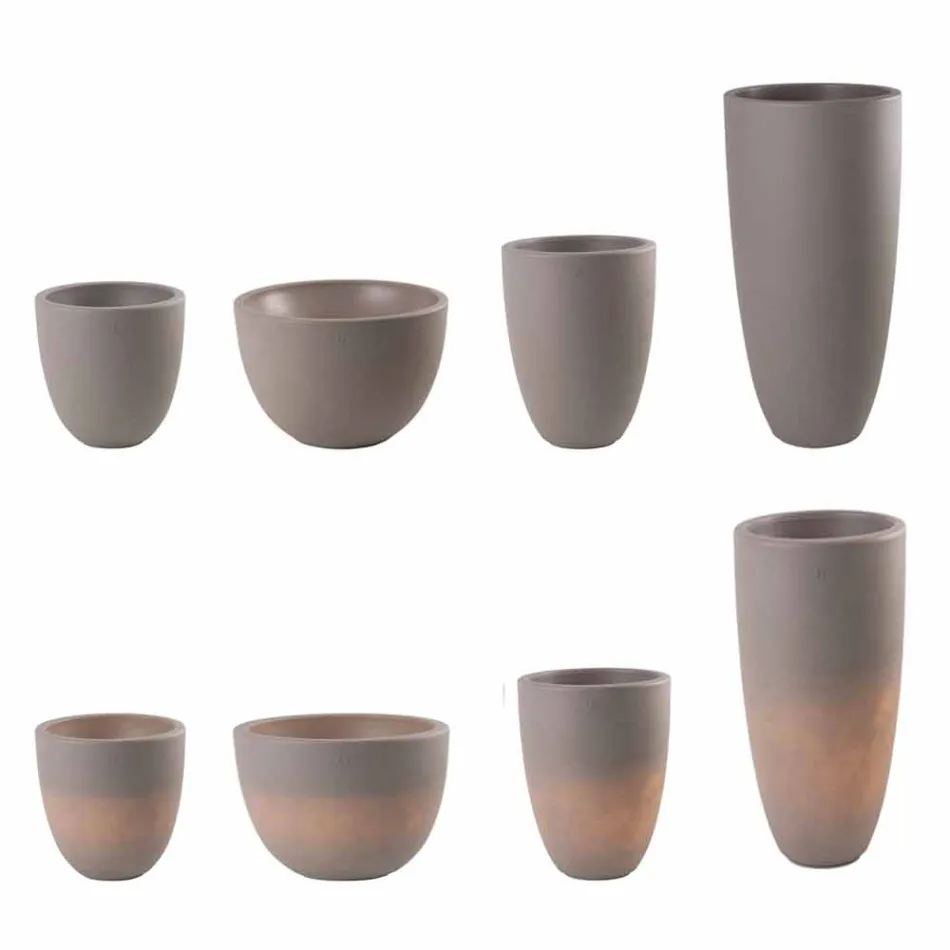 Florero Iluminado Exterior e Interior Diseño Moderno Plástico de Colores - Svasostar Viadurini