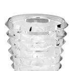 Florero de cristal de diseño original con anillos de lujo Made in Italy - Mexto Viadurini