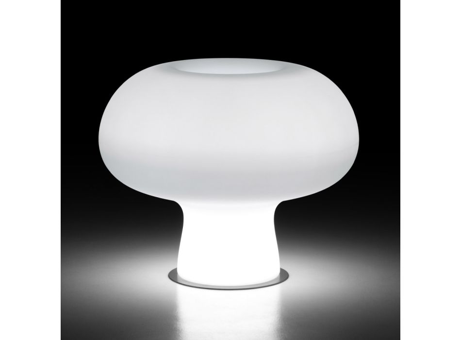 Jarrón luminoso para exterior en polietileno con luz LED Made in Italy - Boba Viadurini