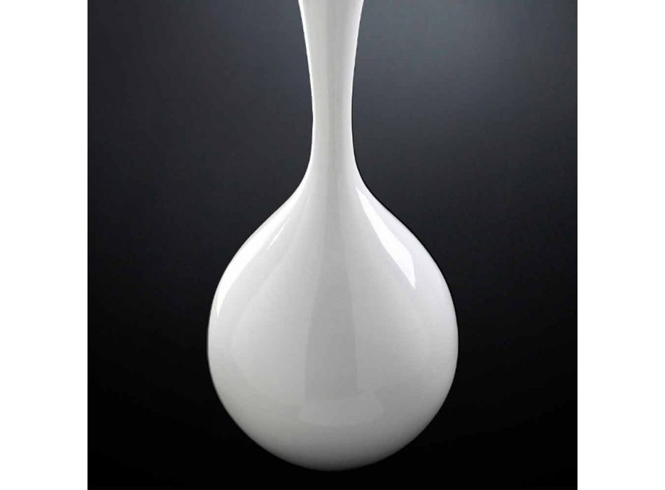 Jarrón de cerámica moderno para interior hecho a mano Made in Italy - Clarissa Viadurini