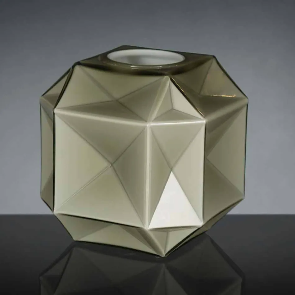 Jarrón de vidrio interior moderno hecho a mano en Italia - Águila Viadurini