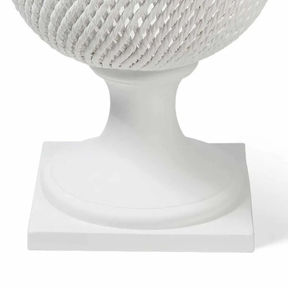 Jarrón de cerámica ornamental de interior hecho a mano en Italia - Napoleón Viadurini