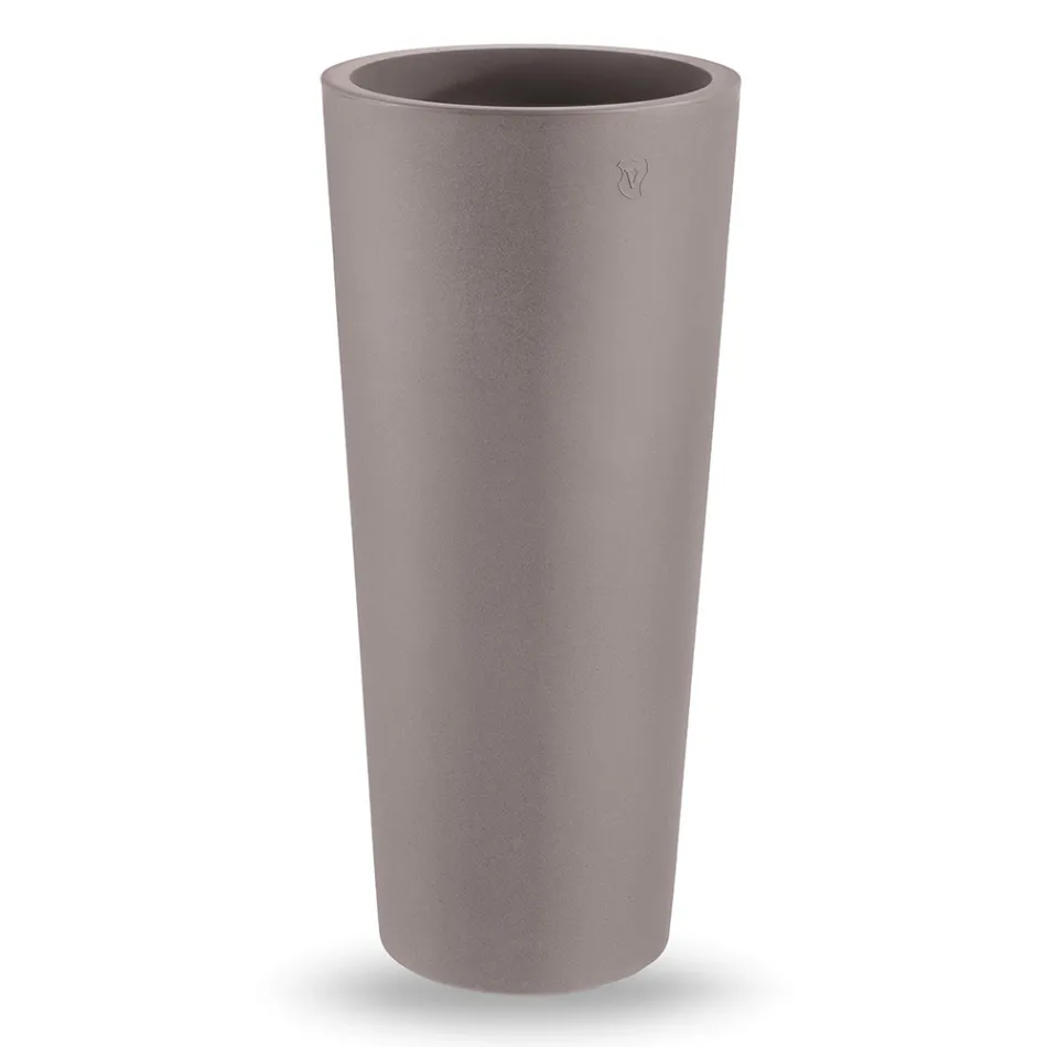 Florero redondo para exteriores en polietileno de colores Made in Italy - Nippon Viadurini