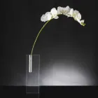 Florero moderno de plexiglás transparente hecho en Italia - Único Viadurini
