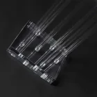 Jarrón de interior de plexiglás transparente Made in Italy - Fortunato Viadurini