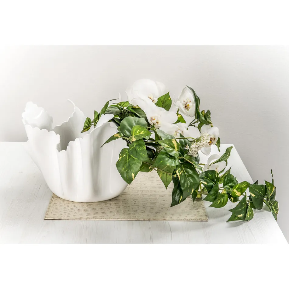 Jarrón reciclable drapeado de plexiglás de colores 2 piezas 2 tamaños - Gabria Viadurini