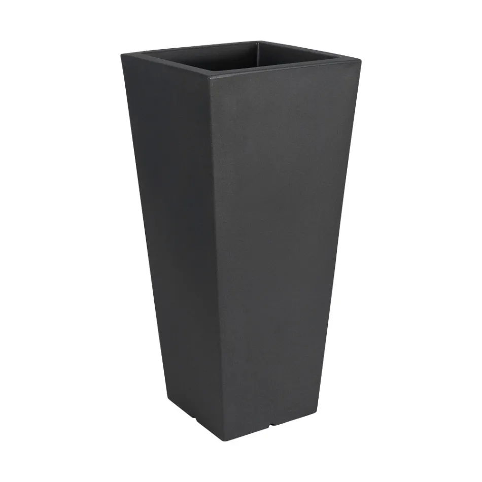 Jarrón de jardín cuadrado con luz en color fluo Made in Italy - Avanas Viadurini