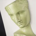 Jarrón rectangular moderno de cerámica coloreada hecho a mano en Italia - Lucas Viadurini