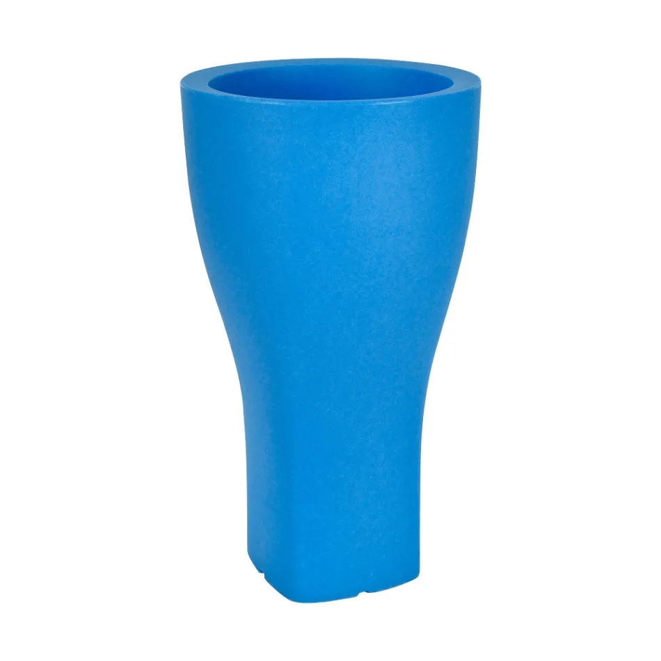 Maceta de jardín redonda de colores en polietileno Made in Italy - Tremont Viadurini