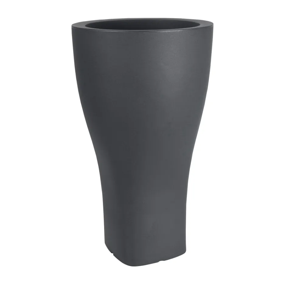 Maceta de jardín redonda de colores en polietileno Made in Italy - Tremont Viadurini