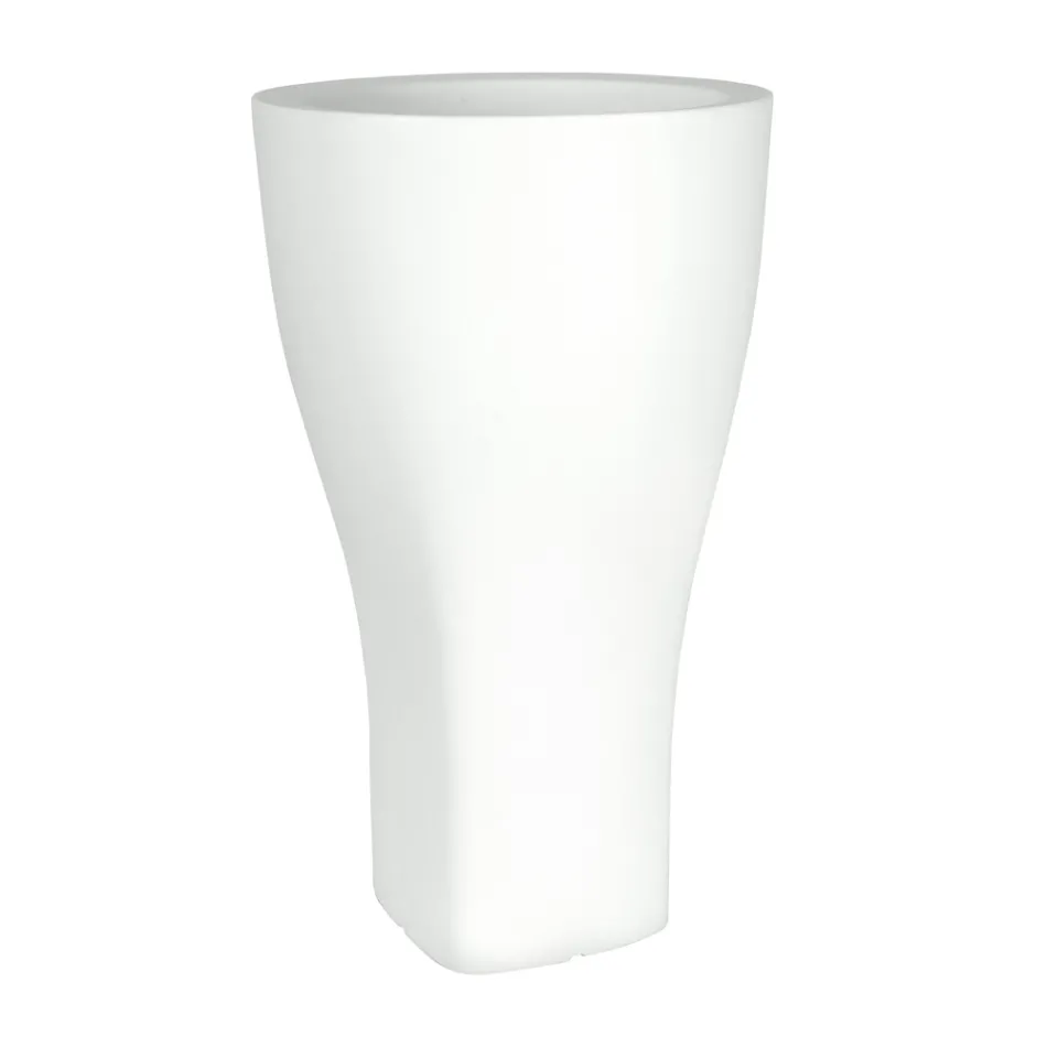 Maceta de jardín redonda de colores en polietileno Made in Italy - Tremont Viadurini