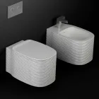 Jarrón de cerámica colgante de diseño moderno hecho en Italia, Hamlet Viadurini