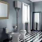 Florero de piso de cerámica con cassette Made in Italy - Marwa Viadurini