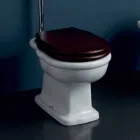 Inodoro de cerámica de diseño moderno con salida de pared de estilo Viadurini