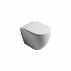 Moderno inodoro de cerámica blanca Shine Square Rimless hecho en Italia Viadurini