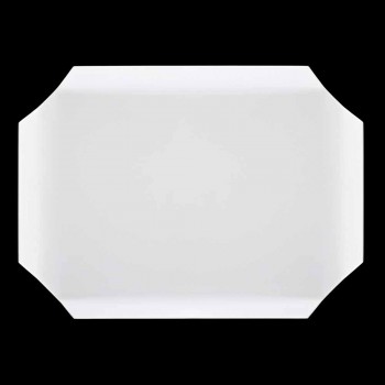 Tabla de cortar para bandeja de cocina en Corian blanco elegante diseño rectangular - Ivanova