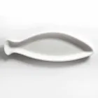 Bandeja de cocina en mármol blanco de Carrara hecha a mano en Italia - Pescado Viadurini