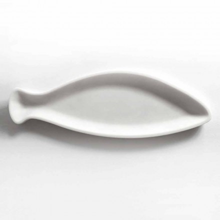 Bandeja de cocina en mármol blanco de Carrara hecha a mano en Italia - Pescado Viadurini