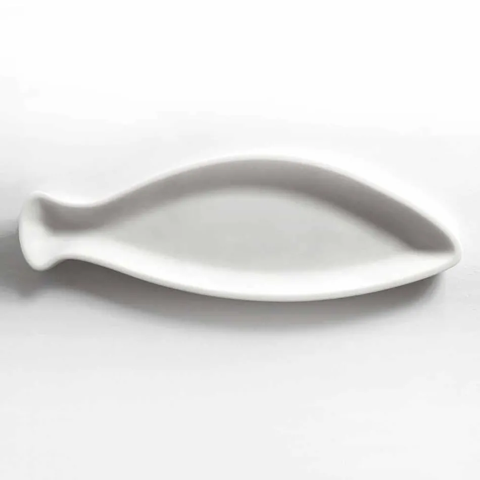 Bandeja de cocina en mármol blanco de Carrara hecha a mano en Italia - Pescado Viadurini