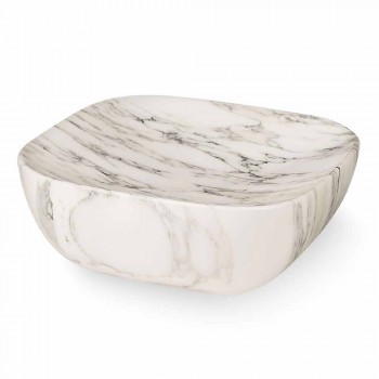 Bandeja de diseño en mármol Arabescato White Carrara Made in Italy - Rock