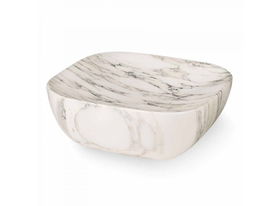 Bandeja de diseño en mármol Arabescato White Carrara Made in Italy - Rock Viadurini