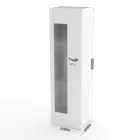 Vitrina de salón de diseño en madera blanca, antracita o hormigón - Suzana Viadurini