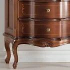 Vitrina de Salón 1 Puerta y 2 Cajones de Madera Made in Italy - Leonor Viadurini