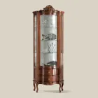 Vitrina de Salón 1 Puerta y 2 Cajones de Madera Made in Italy - Leonor Viadurini