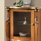 Vitrina de salón con 1 puerta de cristal y 3 cajones Made in Italy - Londres Viadurini