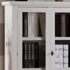 Vitrina de madera con 1 cajón, 2 puertas y 2 estantes Made in Italy - Nanna Viadurini