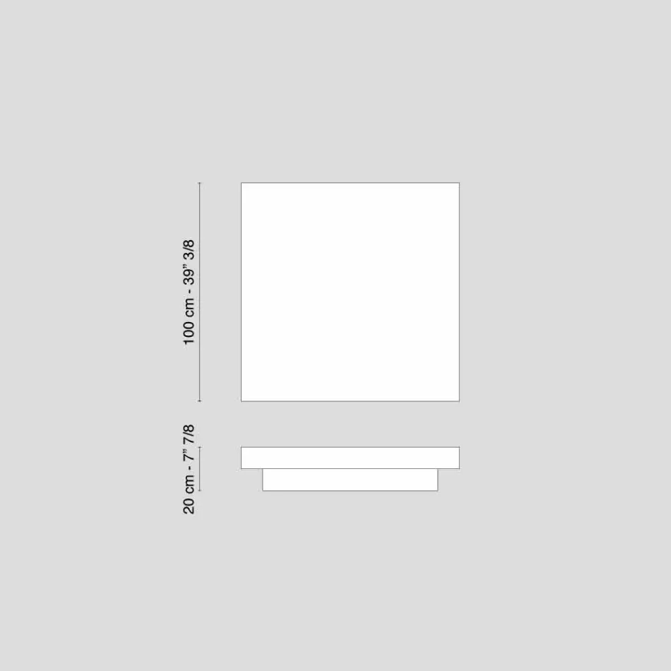 VG diseñador tendencia mesa de centro de fibra de madera Loft Cadeau Viadurini