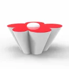 Mesa de diseño Vondom Agatha para exterior en polietileno coloreado Viadurini