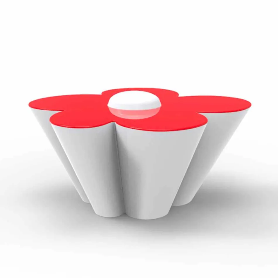 Mesa de diseño Vondom Agatha para exterior en polietileno coloreado Viadurini