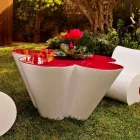 Mesa de diseño Vondom Agatha para exterior en polietileno coloreado Viadurini