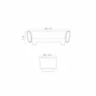 Sofá de jardín lacado negro de diseño moderno Vondom Bum Bum Viadurini