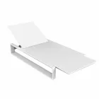 Vondom Chaise longue de diseño en marco de polietileno blanco Viadurini