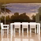 Silla Vondom Frame para exteriores con reposabrazos de diseño moderno Viadurini