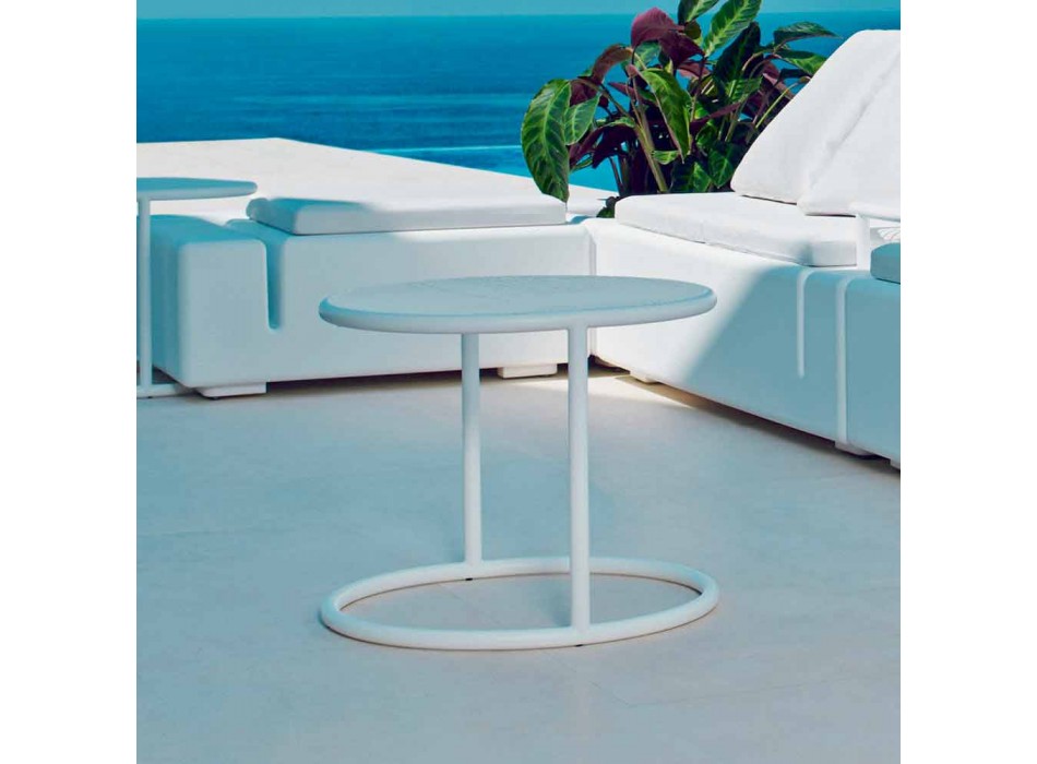 Vondom Kes diseño redondo mesa de jardín de acero Viadurini