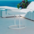 Mesa de jardín redonda de acero Vondom Kes, diseño moderno